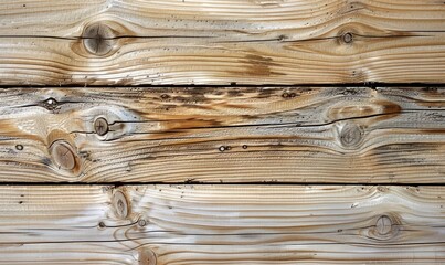 Fototapeta premium Light ash wood planks with knots