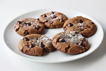 Delicate Dark Chocolate Chai Cookies with Luscious Chocolate Chips
