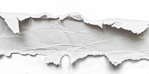 Fototapeta premium pieces of torn paper texture isolated on transparent background. copy space for your text.