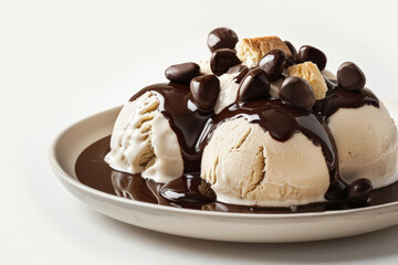 Velvety Smooth Dark Chocolate Espresso Sundae with Chocolate-Covered Espresso Beans
