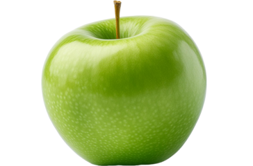 green apple isolated on white