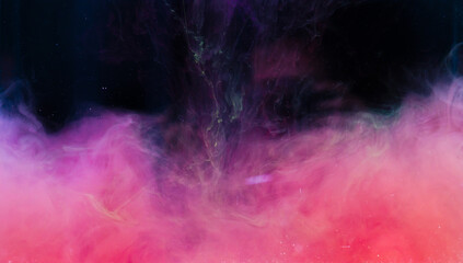 colorful smoke on dark background