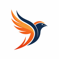 create a minimalist bird logo vector art illustrat