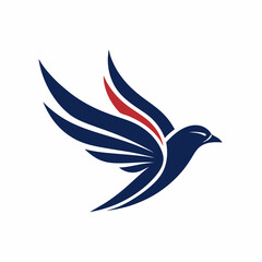 create a minimalist bird logo vector art illustrat