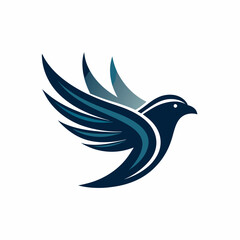 create a minimalist bird logo vector art illustrat