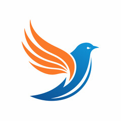 Obraz premium create a minimalist bird logo vector art illustrat