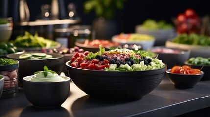 flowers in a restaurant