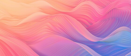 Obraz premium A colorful wave with a pink and blue gradient