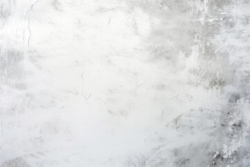 Fototapeta premium Abstract white grunge background texture, light gray rough concrete wall surface with smudges and stains. Simple grainy pattern for design template, banner or wallpaper