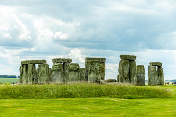 Besuch an dem englischen Klassiker: Stonehedge vor den Toren der Stadt Salisbury - Wiltshire -...