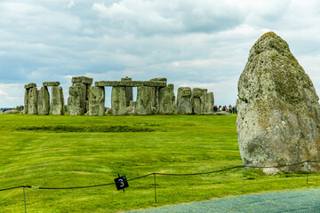Besuch an dem englischen Klassiker: Stonehedge vor den Toren der Stadt Salisbury - Wiltshire -...