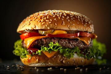 Burger Realistic photography