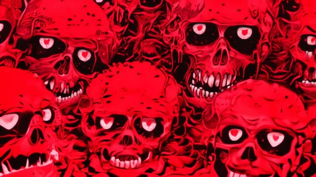 seamless pattern with skulls