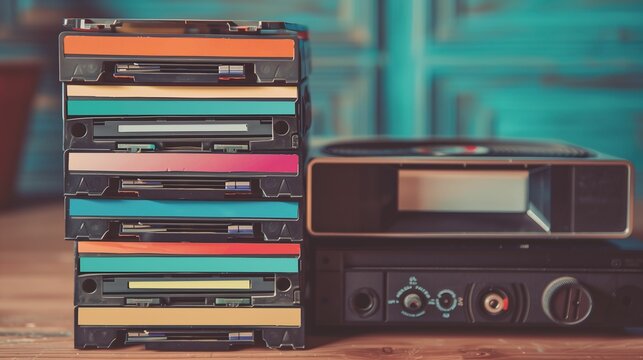 Vintage Video Tapes and Player