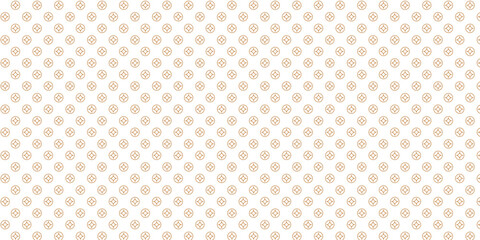 Golden vector seamless pattern with small diamonds , star shapes ,rhombuses . Abstract gold and white geometric texture . Simple minimal wide repeat background . Luxury design for decor , wallpaper