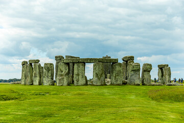 Besuch an dem englischen Klassiker: Stonehedge vor den Toren der Stadt Salisbury - Wiltshire -...