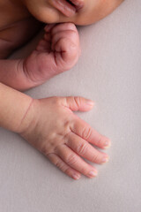 Tiny little hands newborn human baby parenting motherhood