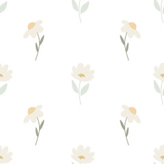 pattern with white flowers