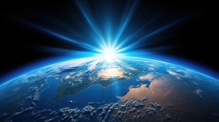 Fototapeta premium earth and sun