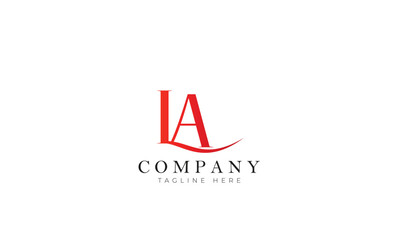 LA logo, Branding logo, clothing logo, letter logo