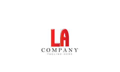 LA logo, Branding logo, clothing logo, letter logo