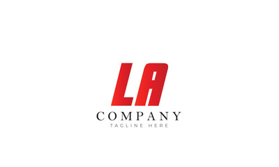 Obraz premium LA logo, Branding logo, clothing logo, letter logo