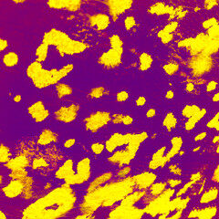 Watercolour Leopard Pattern. Pink Cheetah Dots.