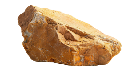 Natural Large Brown Stone with Smooth and Rough Textures