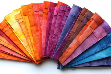 Colorful Stack of paper Sheets