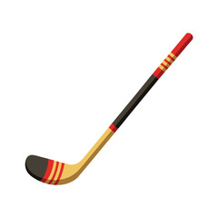 illustration of hockey stick on white