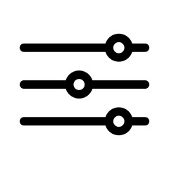 preference icon, user interface icon for mobile app, web design, uiux