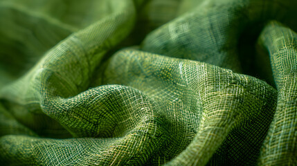 Colored fabric close up