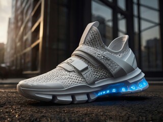 the sneakers of the future, realistic, unreal