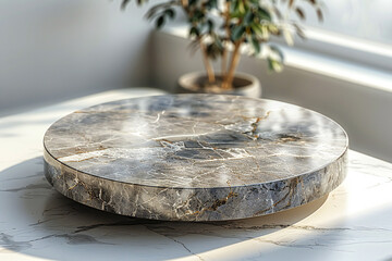 Obraz premium Marble Table Top Mockup