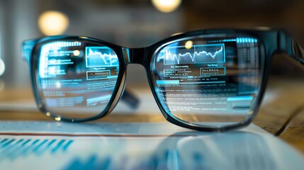 Augmented reality bankruptcy documents, financial trouble in the future