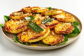 Golden-Brown Squash with Garlic and Sage Cheese Crust