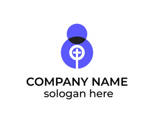 Baby medical sign logo design vector design