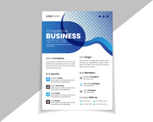 Professional Modern Corporate Business Flyer Design, nice Poster Template Foe Business, poster,
