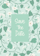 Save the date. Vector card for wedding concept and other