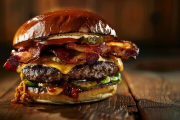 Burger Realistic photography