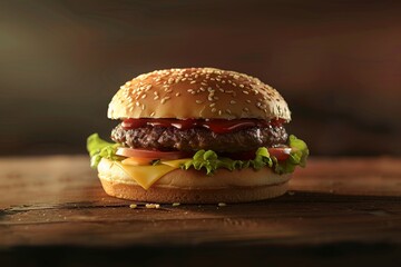Burger Realistic photography