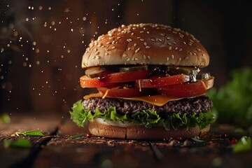 Burger Realistic photography