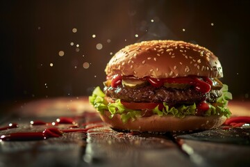 Burger Realistic photography 