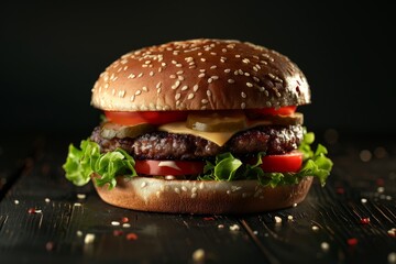 Burger Realistic photography 