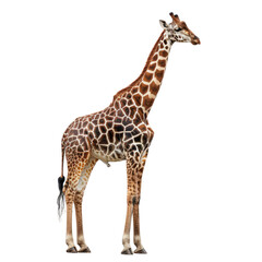 Naklejka premium Photo of Giraffe isolated on transparent background