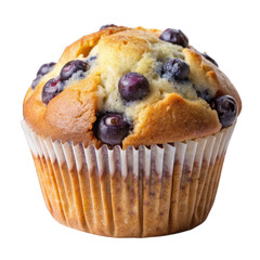 Blue berry muffin Isolated on transparent background