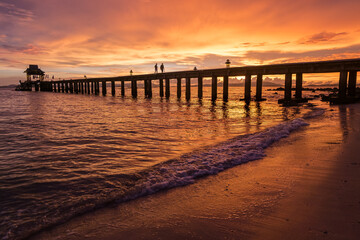 Fototapeta premium Thailand pier on Ko Yao Yai island