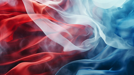 Obraz premium American flag. USA, waving flag. Independence Day in United States of America. Fourth of July. Happy national americans annual holiday. Art illustration. Freedom day. Patriotic poster. Generated AI