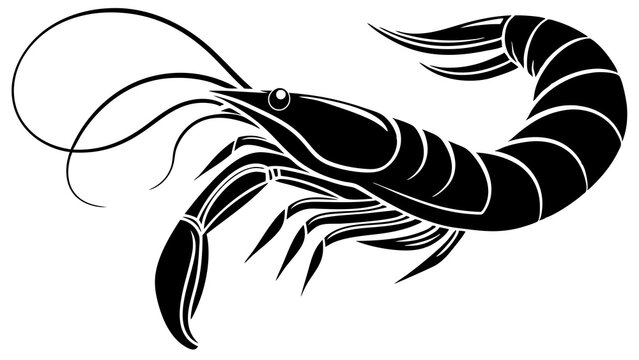 recommend clip art: silhouette of a shrimp