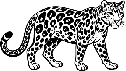 leopard vinyl ready vector illustration